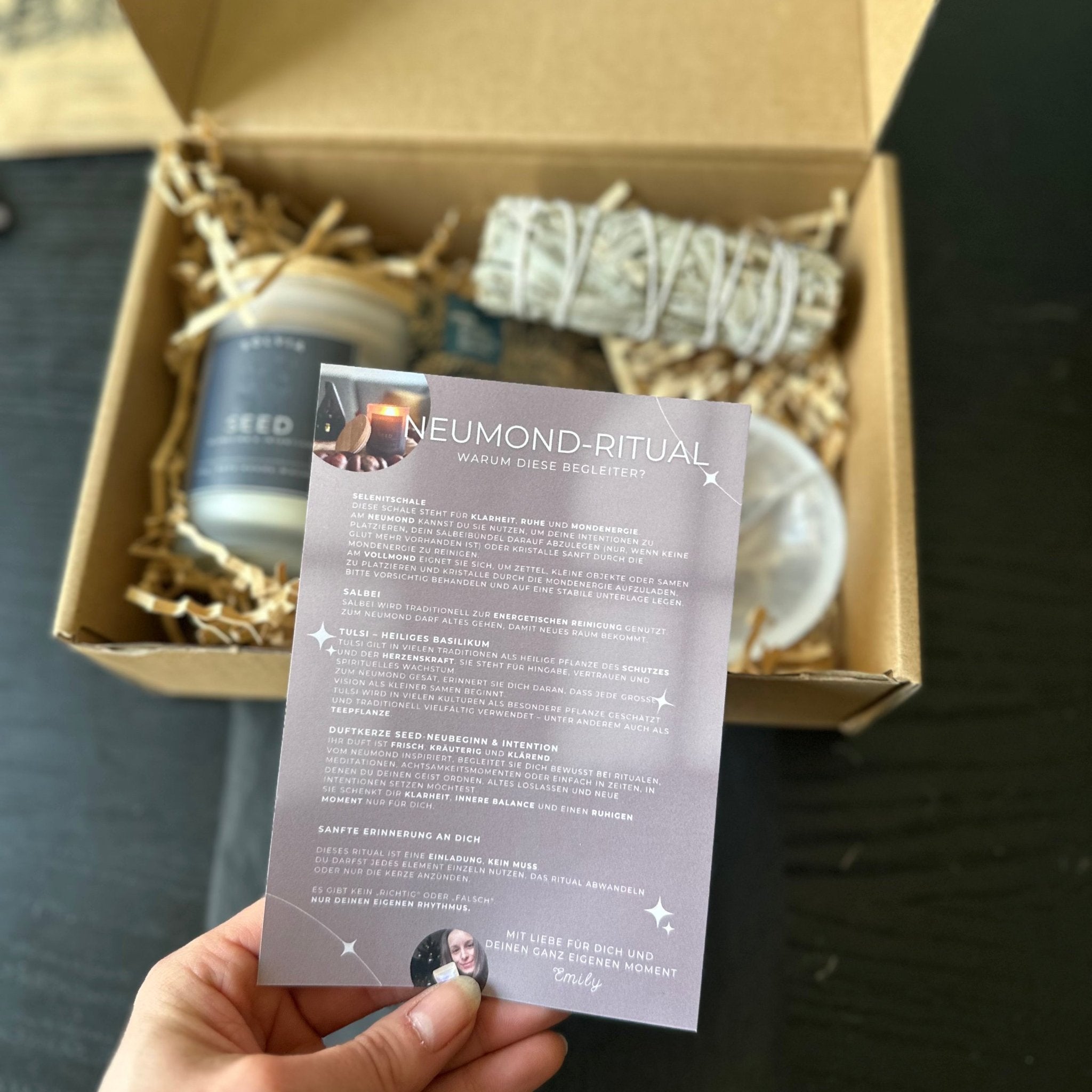 Neumond Ritualbox - Neubeginn & Intention - SOLVIA MOMENTS