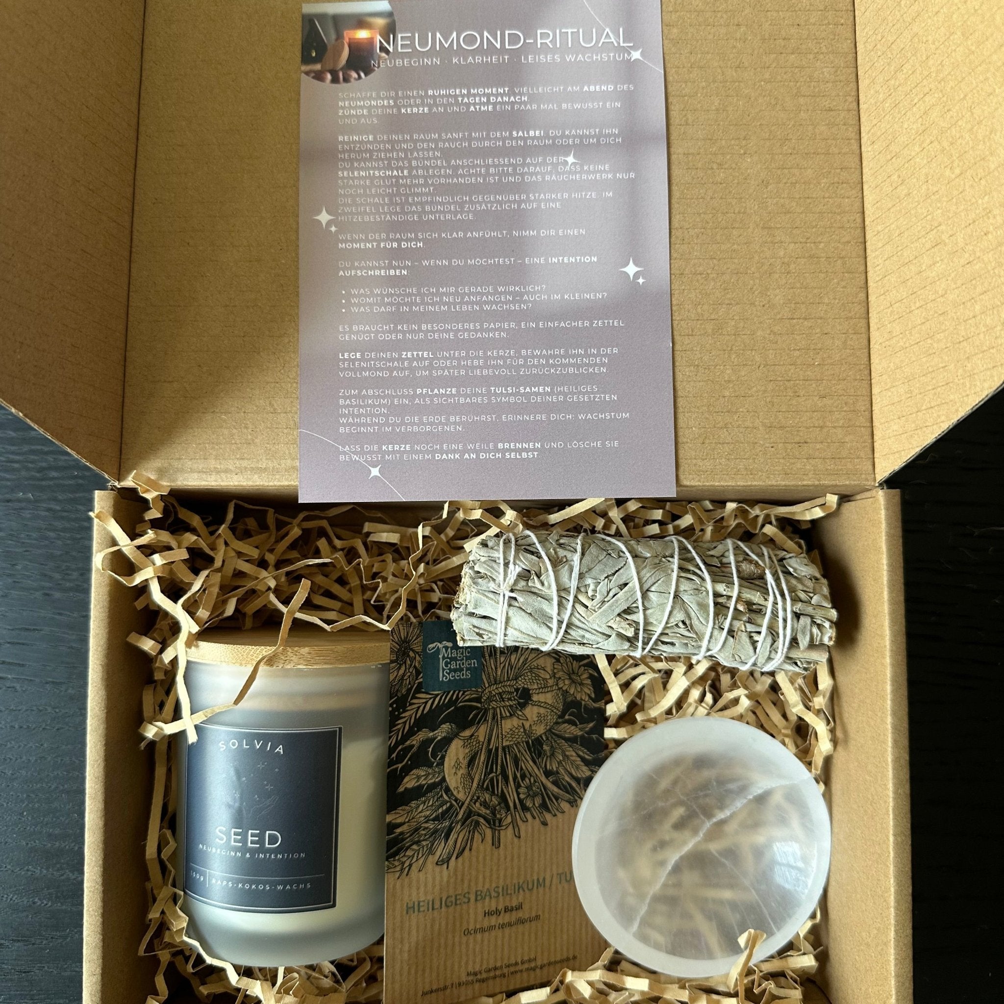Neumond Ritualbox - Neubeginn & Intention - SOLVIA MOMENTS
